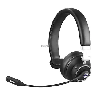 Wireless Headphones Truck Driver Noise Cancelling Bluetooth Boom w/Mic Headset - Picture 1 of 12