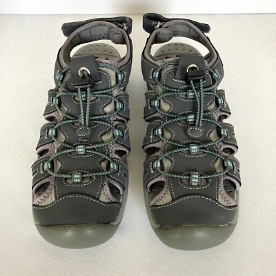 Khombu Women’s Size 8.5M River Sandals Active Hiking Water Grey Adjustable Shoe - Image 1 of 4