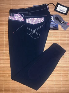 EUROSTAR LIBERTY Reithose Damen Vollbesatz navy 34  STROBEL NEU %%% UVP179€ - Picture 1 of 11