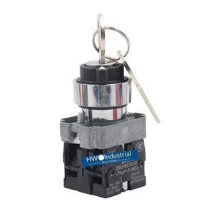 2/Piece XB2BG33C XB2-BG33C 3-gear Self-locking 2NO 22mm Selection Key Switch - Picture 1 of 5