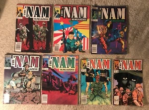 Marvel THE NAM Vietnam - 7 Comic Book Lot - 1988 #’s 3 / 4 / 5 / 6 / 7 / 16 / 17 - Picture 1 of 2