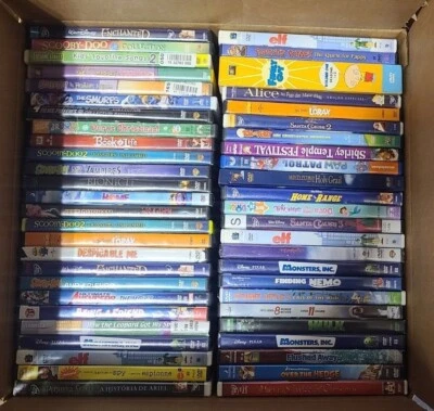 Wholesale Lot of 80 Used DVD Assorted KIDS Cartoons Family Movies - Image 1 of 4