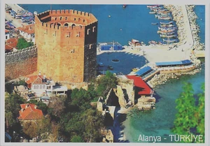 The Red Tower  Alanya, Turkey Postcard - Picture 1 of 2