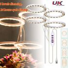 LED Grow Light Plant Growing Full Spectrum Dimmable Indoor Plants Ring USB Lamp