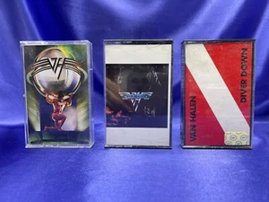Van Halen 3 Cassette Tape Lot Hard Rock Warner Bros Studio Diver Down & 5150 - Picture 1 of 7