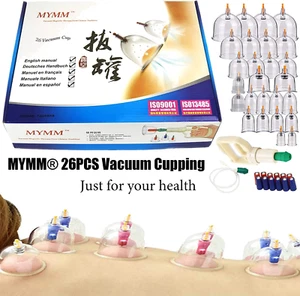 24 Cupping Cups Biomagnetic Traditional Chinese Therapy Cupping Set Household... - Picture 1 of 12