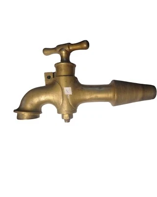 Ancien Gros ROBINET EN LAITON Barrique Fût Tonneau outil vin vigneron 28cm 2.11k - Photo 1/4