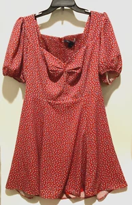 French Connection Delmira Verona Damen-Minikleid Puffärmel Herzausschnitt 10 neu mit Etikett - Bild 1 von 5