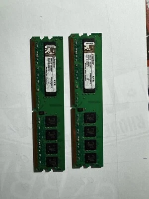2x RAM Kingston 1gb DDR1 PC3200 400MHz DIMM 184-Pin Desktop Memory - Immagine 1 di 2
