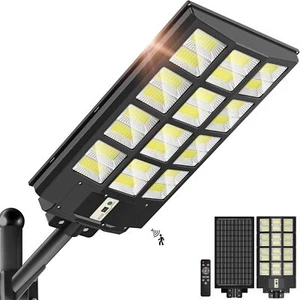 800000LM Outdoor Solar Street Lights Motion Sensor Commercial Flood Light Lamp - Picture 1 of 19