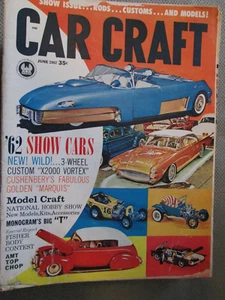 Car Craft Magazine June 1962 Show Issue Cars Hot Rodding Roadsters Model Craft - Picture 1 of 2