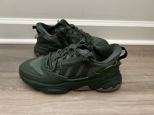 Rare Adidas Ozweego ZIP Sneakers Shoes Camo Green GZ2646 Men’s Size 9.5