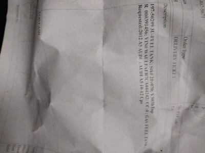 Audi a5 10-12 cupé o 2011 a5 - s5 cabriolet tanque de combustible de gasolina 21v070; techo y303b Foto 1 de 4