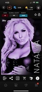 DIGITAL Topps WWE Slam 2016 Monochrome Purple Rare SP 500cc Natalya - Bild 1 von 1