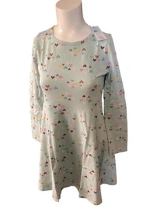 Vestido Escolar Cat & Jack Niñas Verde Corazón Ajuste Estilo N Talla 10/12 LG NUEVO CON ETIQUETAS - Imagen 1 de 14