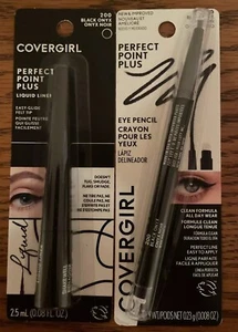 CoverGirl Perfect Point Plus Liquid Eye Liner #200 Black Onyx X 2. SHIPS FREE!! - Picture 1 of 4