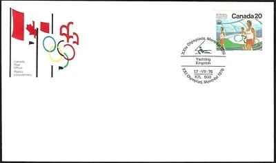 🍁Canada   #682b  "OLYMPIC YACHTING"    Brand New 1976  First Day Cover - Image 1 of 2