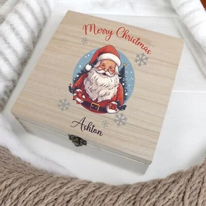 Personalised Christmas Eve Box Wooden Printed Full Colour For Kids Xmas - Picture 1 of 21