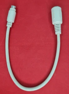 AT to PS/2 Keyboard Adaptor cable - 5pin DIN socket to 6pin miniDIN plug, 10cm - Picture 1 of 2