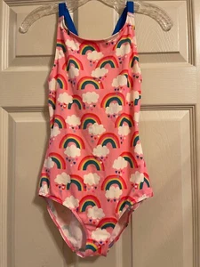 Mini Boden Rainbow Swimsuit EUC Size 13/14 - Picture 1 of 2