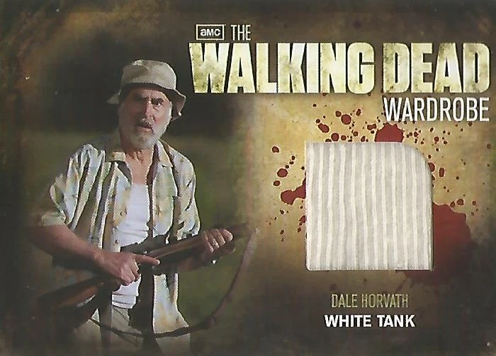 Walking Dead Season 2 - M8 "Dale Horvath's White Tank" Wardrobe Card - Image 1 of 1