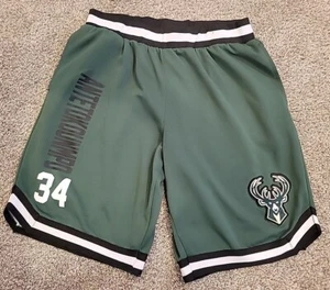 Milwaukee Bucks NBA Brand Giannis Practice Shorts Men's Large Green See pics  - Picture 1 of 16