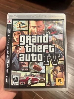Grand Theft Auto IV GTA 4 (PlayStation 3, 2008) PS3 Complete + Map CIB - Image 1 of 4