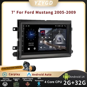 7' For Ford Mustang 2005-2009 CarPlay Android Stereo Car Radio GPS Navi Screen - Picture 1 of 17