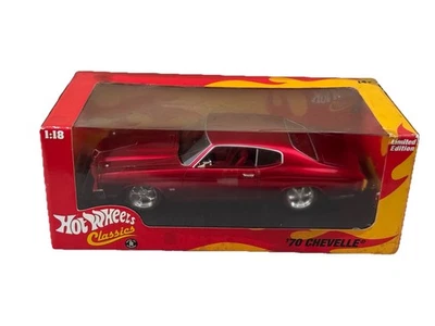 Hot Wheels Classics '70 Chevelle Limited Edition Red 1:18 scale New In Box Rare - Image 1 of 4