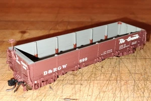 Blackstone HOn3 D&RGW Denver Rio Grande 899 Drop Bottom Gondola B340561 - Picture 1 of 12