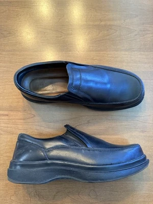 Red Wing Shoe Men 9.5 Black Leather Slip Resistant Loafers Cross Lite Safety Toe - Image 1 of 4