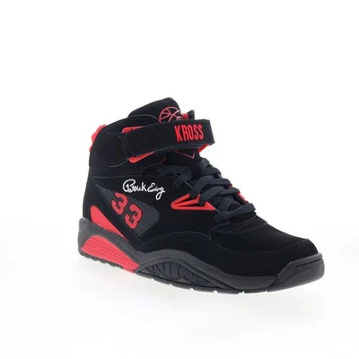 Ewing Athletics Kross baskets pour hommes en nubuck noir - Photo 1/4