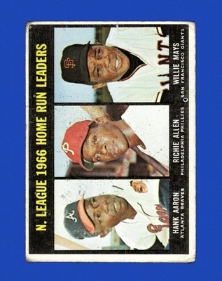1967 Topps Set-Break #244 Nl Home Run Leaders baja calidad (arruga) *GMCARDS* Foto 1 de 2