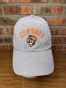 Oklahoma State Cowboys orange besticktes Logo grau Strapback Schnalle Hut - Bild 1 von 7