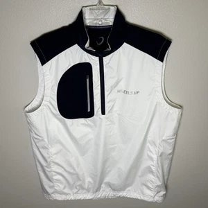 Zero Restriction Z700 Tour Series Vest Full Zip White/Blue Size Large Wheels Up - Picture 1 of 13