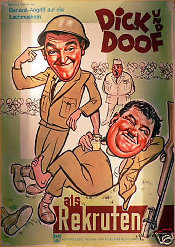 Dick und Doof als Rekruten - Filmplakat 84x60cm gerollt - Bild 1 von 1