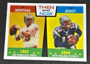 Joe Montana / Tom Brady 2005 Topps Then And Now #TN2 A816 - Picture 1 of 2