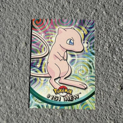 Pokemon 2000 Topps TV Animation Edition Series 3 Mew #151 Blue Logo LP+ - Image 1 of 4