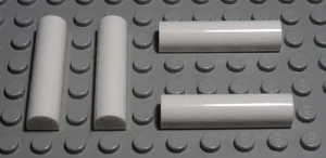 Lego Stein halb rund 1x4x0,6 Weiss 4 Stück - Bild 1 von 1