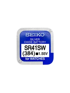 Seiko 384 / SR41SW Silver Oxide Watch Battery - Picture 1 of 1