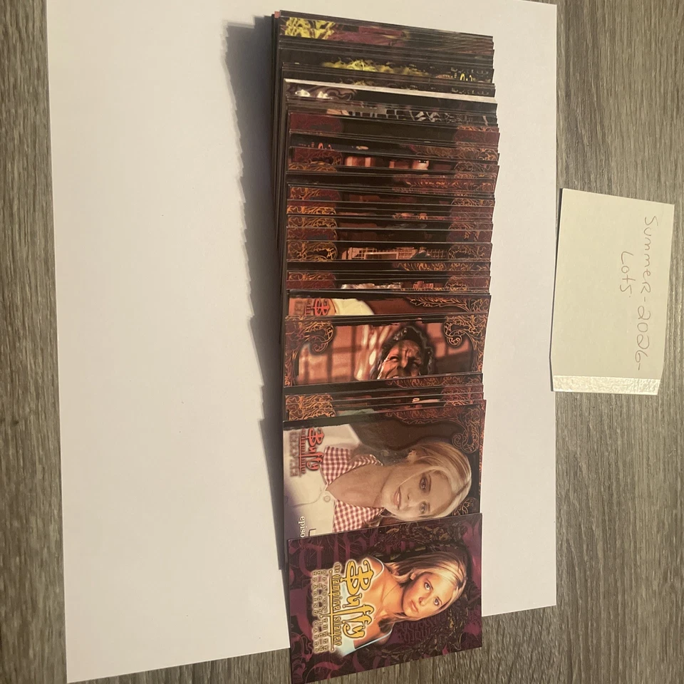 JUEGO DE CARTAS BASE COMPLETO BUFFY THE VAMPIRE SLAYER TEMPORADA 3 1999 INKWORKS 90 TV Foto 1 de 3