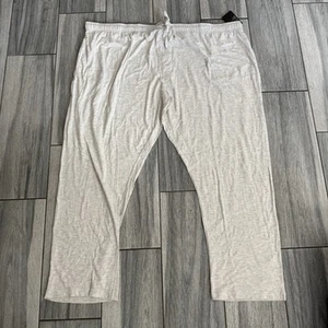 Men’s Hanes Cream Pajama Pants Sleepwear Loungewear Bottoms Size 5XL - Picture 1 of 7