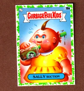 2020 Garbage Pail Kids 35th Anniversary Green Border "SALLY SUCTION"#19a Sticker - Picture 1 of 1