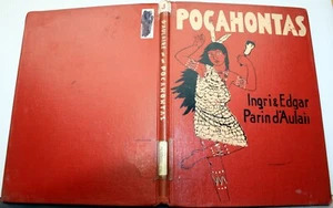 vntg 1946 Ingri/Edgar d'Aulaire POCAHONTAS Jamestown John Smith Indian Princess - Bild 1 von 6