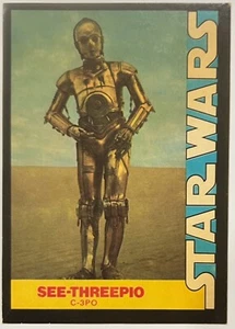1977 Wonder Bread Star Wars #7 Seven C-3PO EX - Bild 1 von 3
