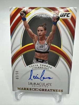 Tecia Torres 2022 IMAC Marks Of Greatness Gold 5/10 UFC -600 - Image 1 of 2