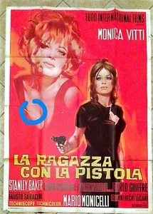 manifesto 4F LA RAGAZZA CON LA PISTOLA Monica Vitti Monicelli Giuffré 1968 P78 - Picture 1 of 1