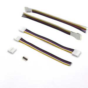 12mm RGB+CCT 6 Pin PCB To PCB Wire Connector LED Strip Quick Connection RGB CCT - Picture 1 of 10