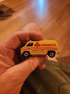 VINTAGE 1974 Hot Wheels Van Paramedic Ambulance. Hong Kong. NICE! Blackwalls - Image 1 of 4