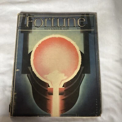 1938 Nov Fortune Magazine Wall Street New York  (BM1) - Image 1 of 3